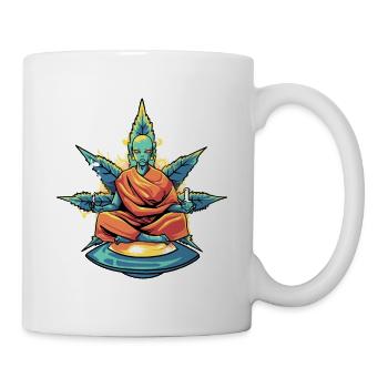 Alien Weed Marijuana Stoner - Tasse - Weiß - Rechts
