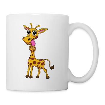 Girafe drôle - Mug blanc - blanc - Droite