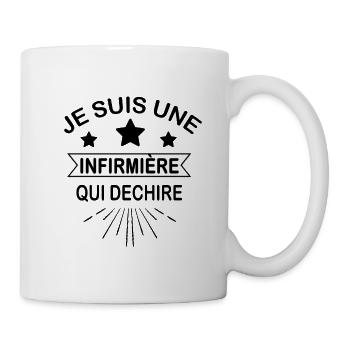Je suis une infirmière qui déchire - Mug blanc - blanc - Droite