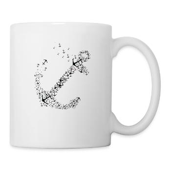 Great sailing boating boaters anchor - Mug - white - Right