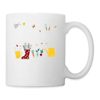 Gartenfee Kleingarten Anfänger Gartenprinzessin - Tasse - Weiß - Rechts