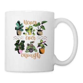 Pflanzen, Blumentopf, lustiger Spruch Plant-Lover - Tasse - Weiß - Rechts