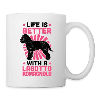 Life is better with Lagotto Romagnolo gift - Mug - white - Right