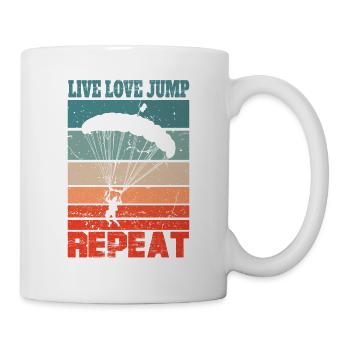 Parachutists Parachute Jump Parachute - Mug - white - Right