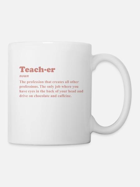 TEACHER NOUN Lehrer Spruch Lehrerin Lustig Bester - Tasse - Weiß