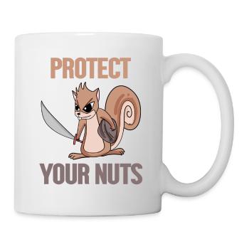 Lustiges Eichhörnchen Geschenk - Tasse - Weiß - Rechts