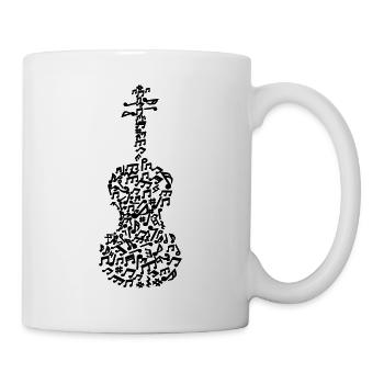 Violin Violin String Instrument Music Instrument - Mug - white - Right