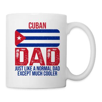 Cuban Dad Kuba-Flagge zum Vatertag - Tasse - Weiß - Rechts
