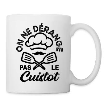 On ne dérange pas le cuistot - Mug blanc - blanc - Droite
