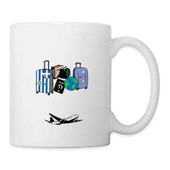 Greece flag I Greek Souvenirs - Tasse - Weiß - Rechts