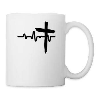 Herzschlag - Tasse - Weiß - Rechts