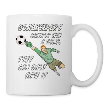 FUßBALL GOALKEEPER - Tasse - Weiß - Rechts
