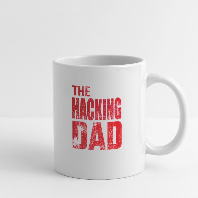 The Hacking Dad Hacker Vater Papa Code Computer Tasse