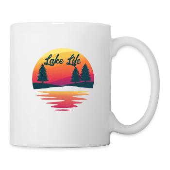 Leben Am See - Tasse - Weiß - Rechts