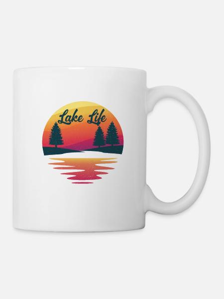 Leben Am See - Tasse - Weiß