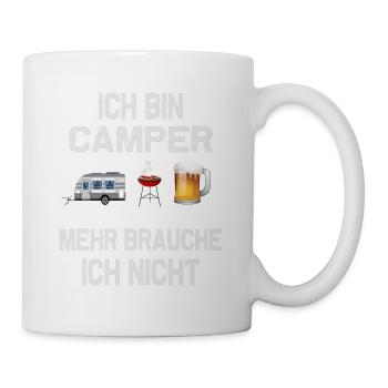 Ich bin Camper, Camping-Design - Tasse - Weiß - Rechts
