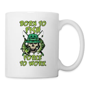 Keine Lust zu Arbeiten ich will lieber Angeln - Tasse - Weiß - Rechts