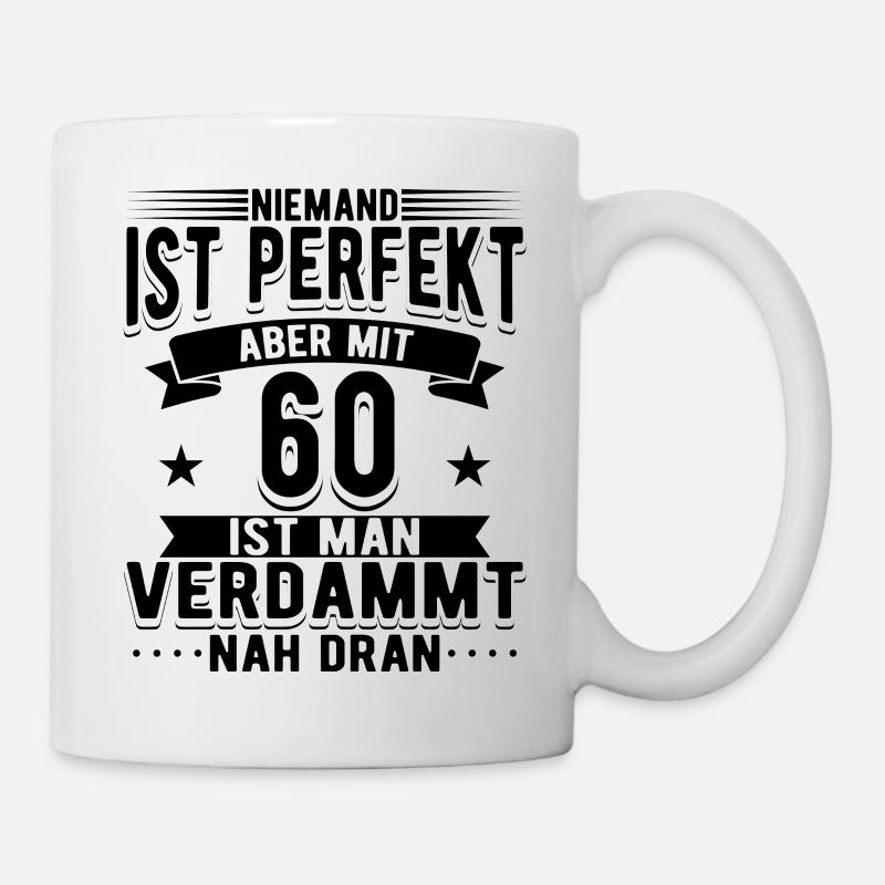 60 Geburtstag Mann - Tasse - Weiß