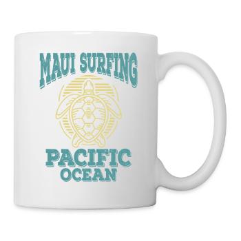 Maui Surfing Hawaii Pacific - Mug - white - Right