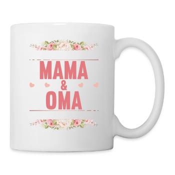 Ich habe zwei Titel Mama und Oma und ich Rocke sie - Tasse - Weiß - Rechts