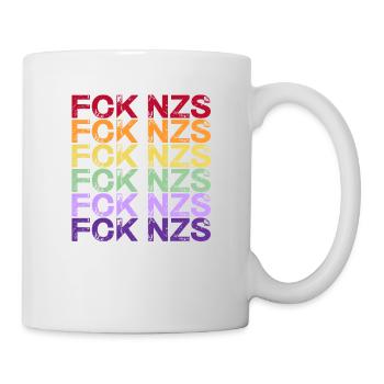 Contre les Nazis - FCK NZS - Contre la droite - Spécial - Mug blanc - blanc - Droite