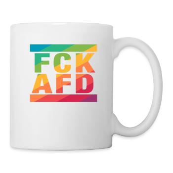 Contre les nazis - FCK AFD - Contre la droite - LGBTQ - Mug blanc - blanc - Droite