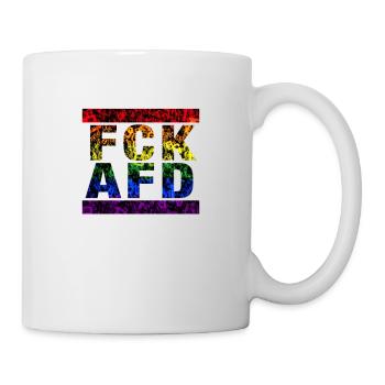 Contre les nazis - FCK AFD - Contre le droit - Mug blanc - blanc - Droite