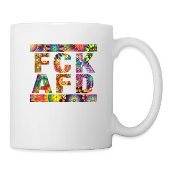 Gegen Nazis - FCK AFD - Gegen Rechts - Bunt - Tasse - Weiß - Rechts