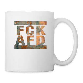 Contre les nazis - FCK AFD - Contre le droit - Mug blanc - blanc - Droite