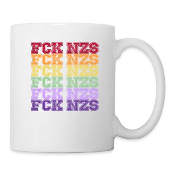 Contre les Nazis - FCK NZS - Contre la droite - Spécial - Mug blanc - blanc - Droite