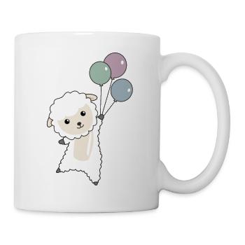 Mouton doux animaux vole des ballons pour les enfants - Mug blanc - blanc - Droite