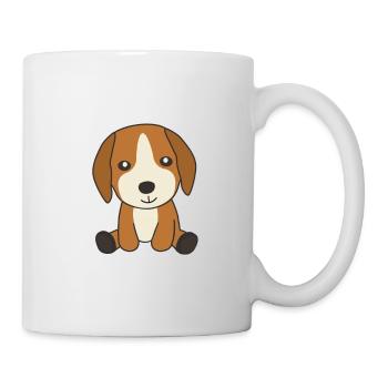 Chien Beagle chiot mignon chiens pour les enfants - Mug blanc - blanc - Droite