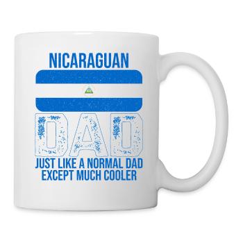 Nicaraguan Dad Nicaragua flag for Father's Day - Mug - white - Right