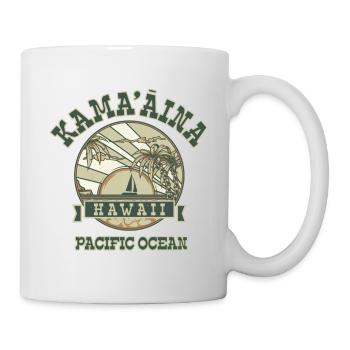 Hawaï mon paradis, surf - Mug blanc - blanc - Droite
