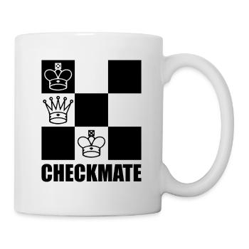 Checkmate Sport Schach Schachmeister Denksport - Tasse - Weiß - Rechts