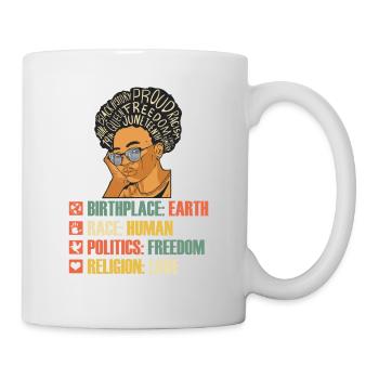Vintage Juneteenth Femmes Noires American Pride - Mug blanc - blanc - Droite