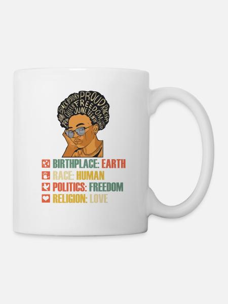 Vintage Juneteenth Schwarze Frauen American Pride - Tasse - Weiß