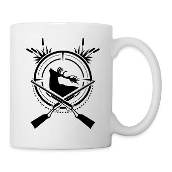 Chasse de cerf - Mug blanc - blanc - Droite