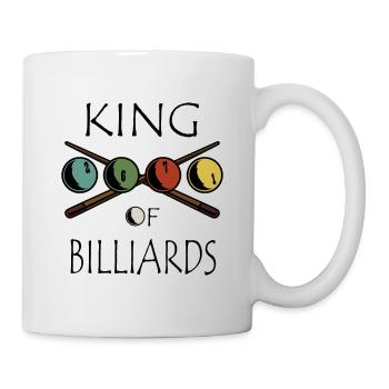 King Of Billiards Billardspieler Pool Billard - Mug - white - Right