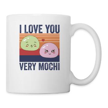 Mochi Glaçons Kawaii amant - Mug blanc - blanc - Droite
