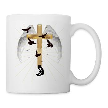Depression Cross Salvation Resurrection Beyond - Mug - white - Right