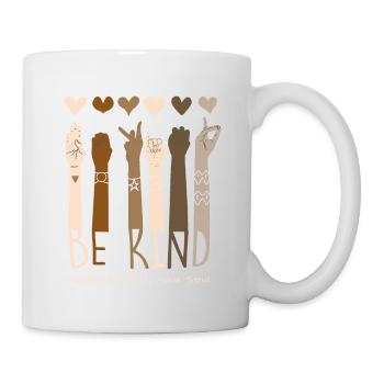 Be Kind « My soul loves your soul » Philanthrope - Mug blanc - blanc - Droite
