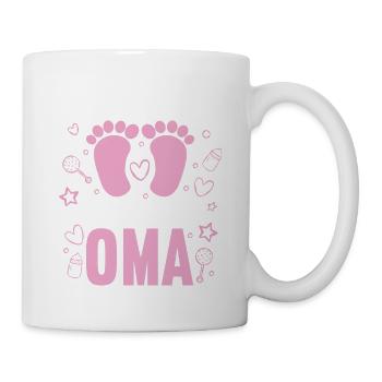 Aus dem Weg ich werde Oma von einem Mädchen - Tasse - Weiß - Rechts