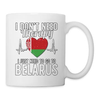 Belarus flag I Belarus Souvenirs - Mug - white - Right