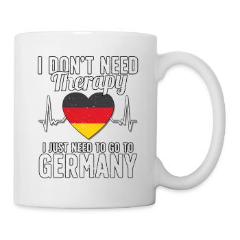 Germany flag I German Souvenirs - Tasse - Weiß - Rechts