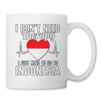Indonesia flag I Indonesian Souvenirs - Mug - white - Right