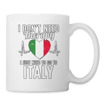 Italy flag I Italien Souvenirs - Tasse - Weiß - Rechts