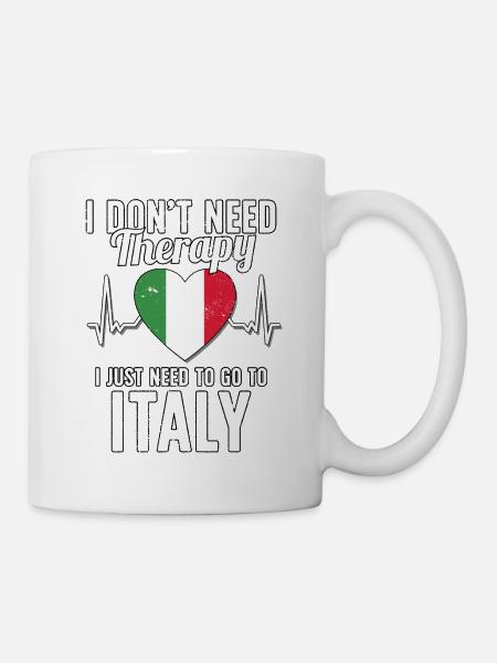Italy flag I Italien Souvenirs - Mug - white