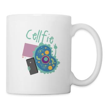 Cell Fie Funny Science Biology Teacher - Tasse - Weiß - Rechts