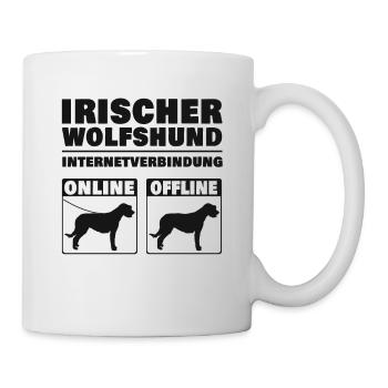 Irischer Wolfshund Internetverbindung bIrischer Wo - Tasse - Weiß - Rechts